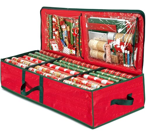 ZOBER Gift Wrapping Paper Organizer Storage - 40