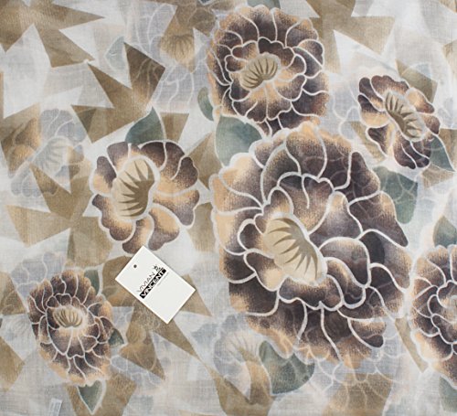 Fall Winter Soft Lightweight Polygon Flower Sheer Infinity Scarf for Women2