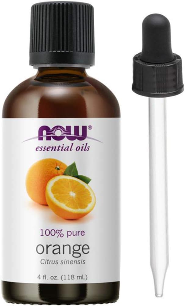 NOW Foods Orange Oil Sweet, 4 Fluid Ounce + 1 Glass Dropper