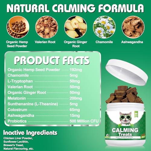 Bailey & Buddies Calming Cat Treats – 100% Natural Soft Chews to Reduce Stress, Fear & Aggression – Anxiety Relief for Cats of All Breeds & Ages – Soothes Nervous, Hyperactive & Stressed Cats - Image 6