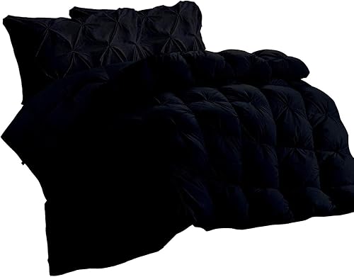 Miniatura 10 de Theadology Baffle Box - Juego de edredón plisado de tamaño King palacio, 100 % hilos de algodón, para todas las estaciones, suave y esponjoso,