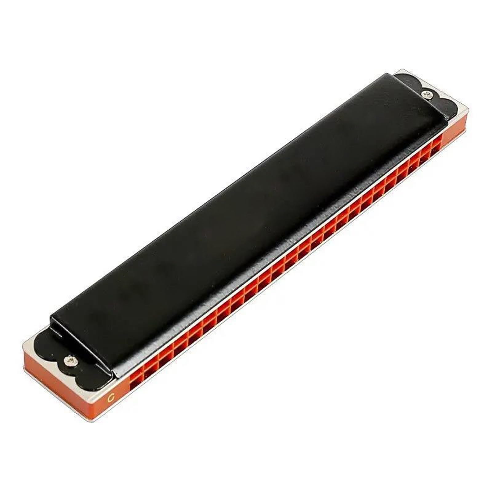 Harmonijka 24-otworowe Organy Ustne Harmonijki Tremolo Harmonica | 24-otworowa harmonijka ustna Tremolo Harmonijka ustna Czarna farba polifoniczna
