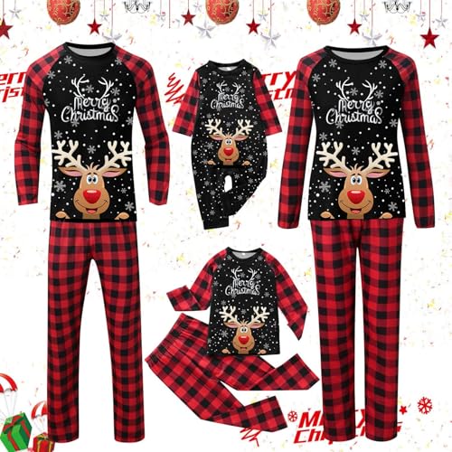 Matching Family Christmas Pajamas Trendy Xmas Print Christmas Pajamas Set Pajamas Matching Set for Family4