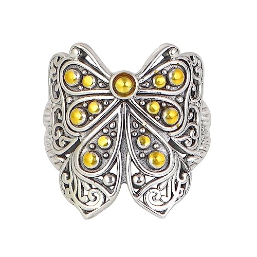 Bague papillon argent 925 réglable pour s'adapter à vos doigts