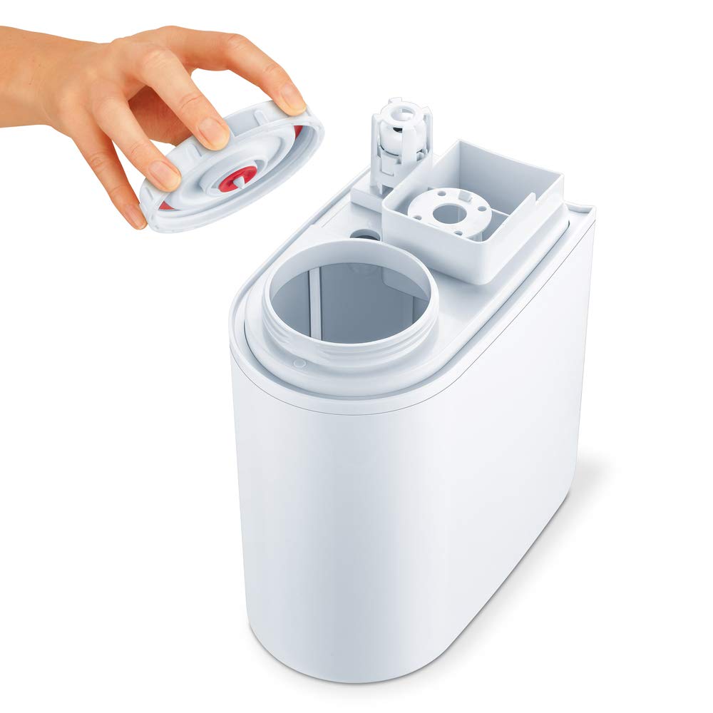 Sanitas SLB 40 - Humidificador de aire por ultrasonidos para humidificación del aire de la habitación, con función de aroma, para habitaciones de hasta 30 m², silencioso