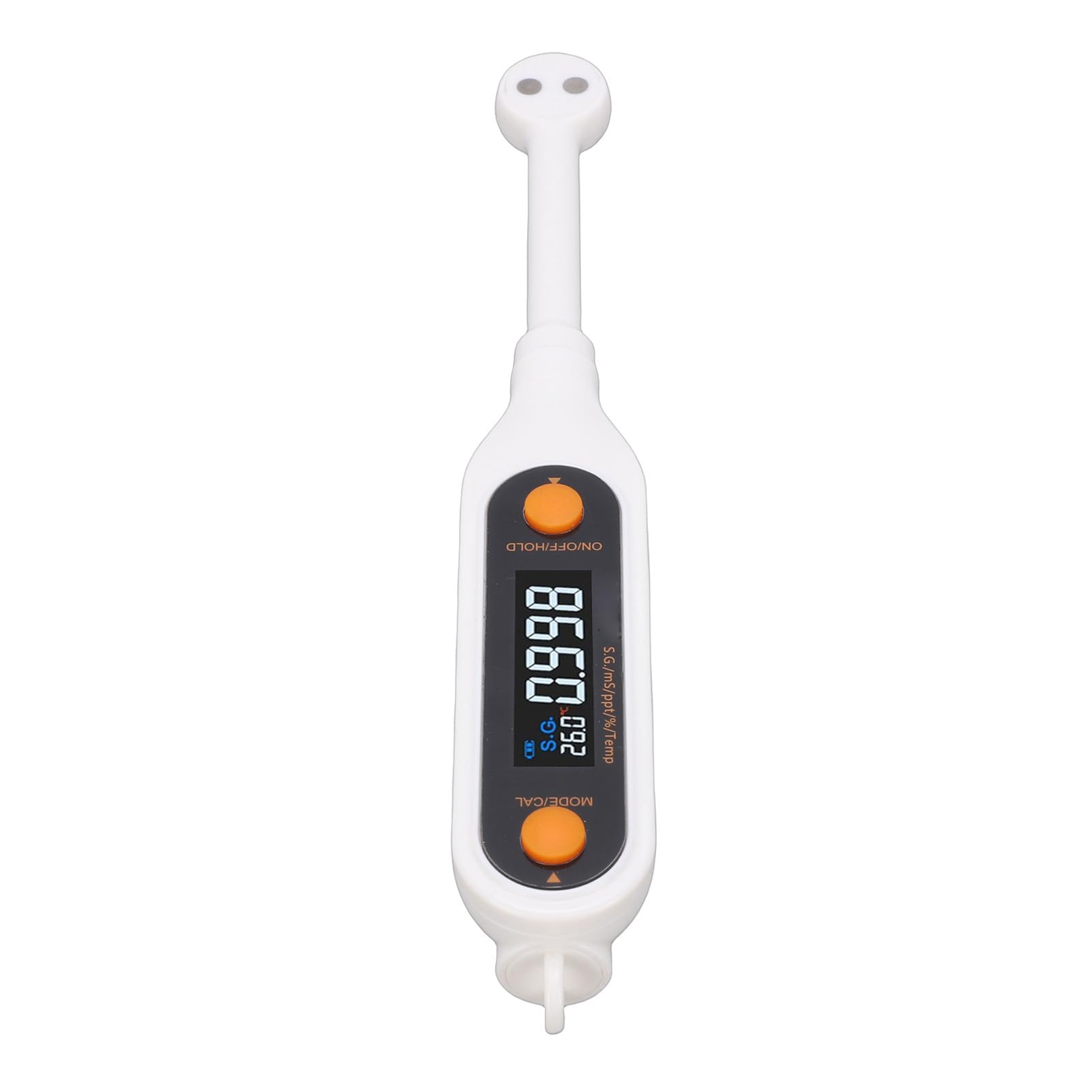 Fockety Misuratore di salinità Digitale per acquari marini, misuratore di salinità, PH, Temperatura, EC e TDS 5 in 1, analisi idrometro Digitale, Tester della qualità dell'Acqua