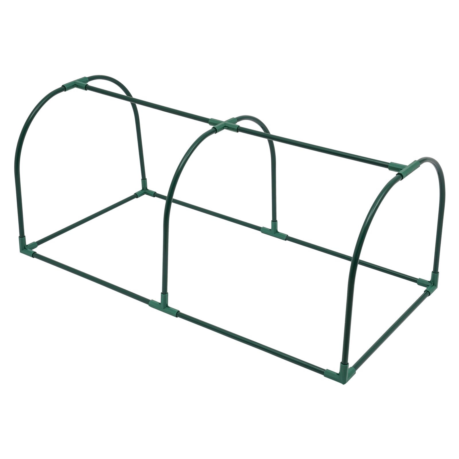 Serra piccola in pellicola, 120 x 60 x 50 cm, con 2 ante arrotolabili per balconi, terrazze, aiuole rialzate