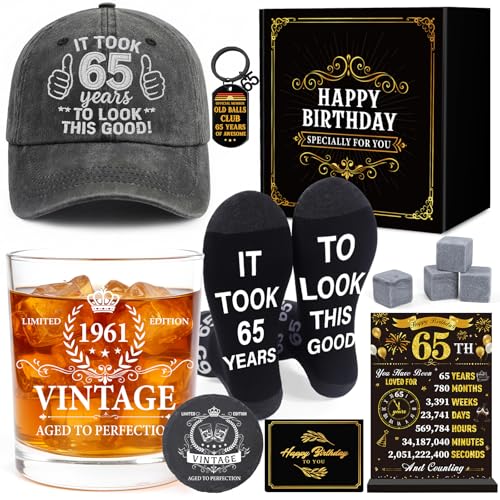 Deorfuy 65th Birthday Gifts for Men Him, 65 Year Old