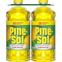 Pine-Sol 2X Concentrated Multi-Surface Cleaner Lemon Scent 60 Fl Oz Pack of 2 total of 120 Fl oz