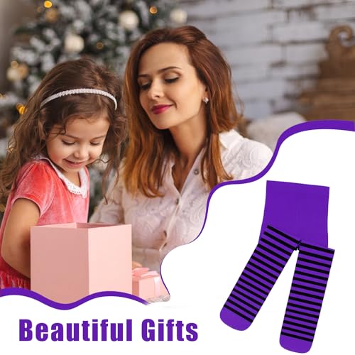 YUNHENTONG Strumpfhose Halloween Mädchen, Ringelstrumpfhose Damen, Strumpfhose Mädchen Halloween, Strumpfhose Halloween Kinder, Halloween Strumpfhose Kinder, Geeignet für Halloween-Kostümspiele