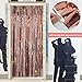 3Pcs Foil Fringe Curtains Backdrop Rose Gold Party Decoration, 3.2 ft x 6.5 ft Metallic Tinsel Curtain Party Backdrop for Happy New Party 2023, Birthday Bachelorette Party Bridal Shower Decorations