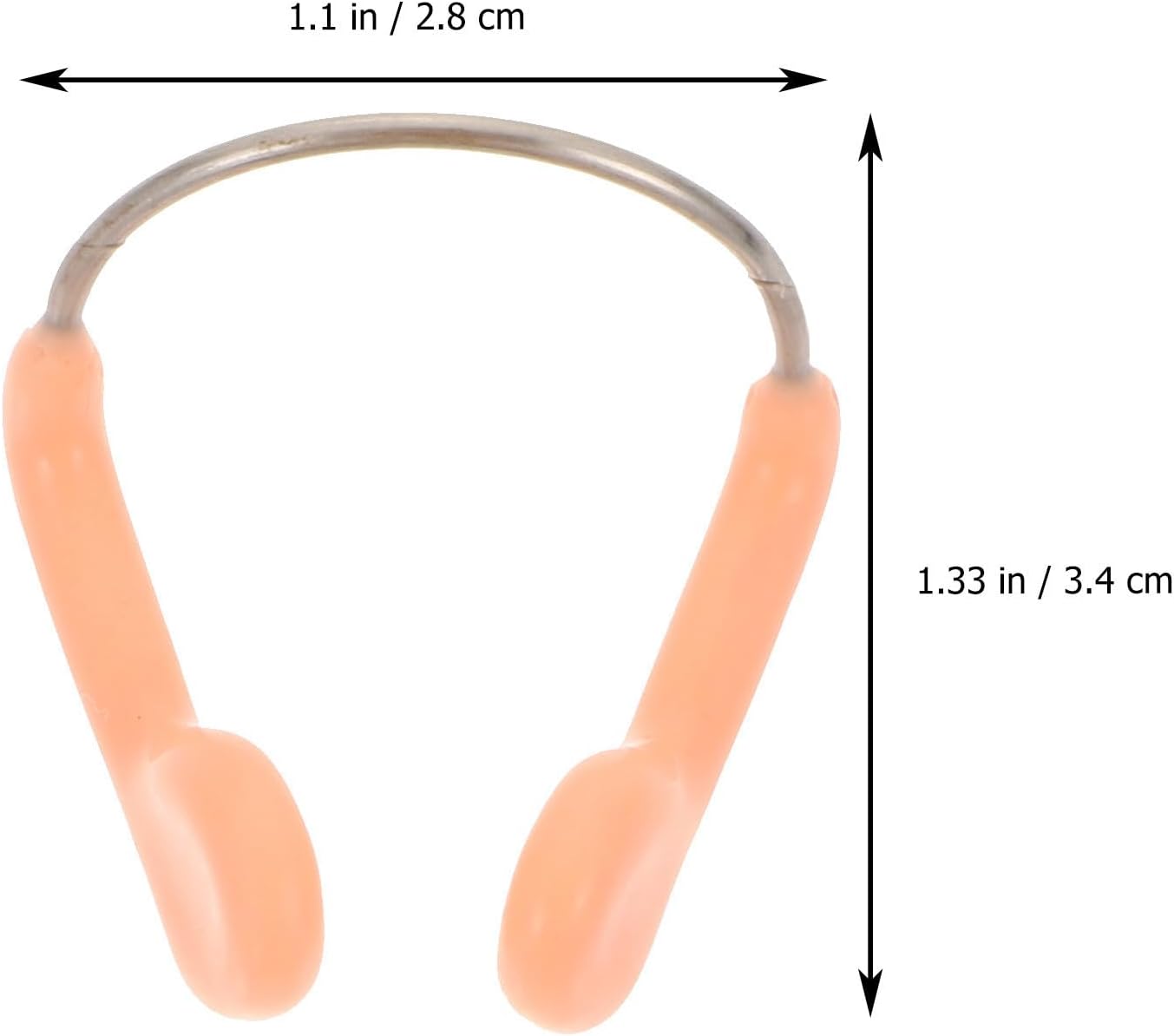 VOSAREA Anti-Choking Nose Clip for Swimming Adults Sturdy Steel Wire and Rubber Nose Clamp from Water for Indoor Swimming and Diving Beginners