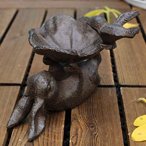 Artisanat Lapin Oiseau Fleur Forme cendrier Lustre Oiseau Nourriture Bol boîte de Rangement Ornement Maison