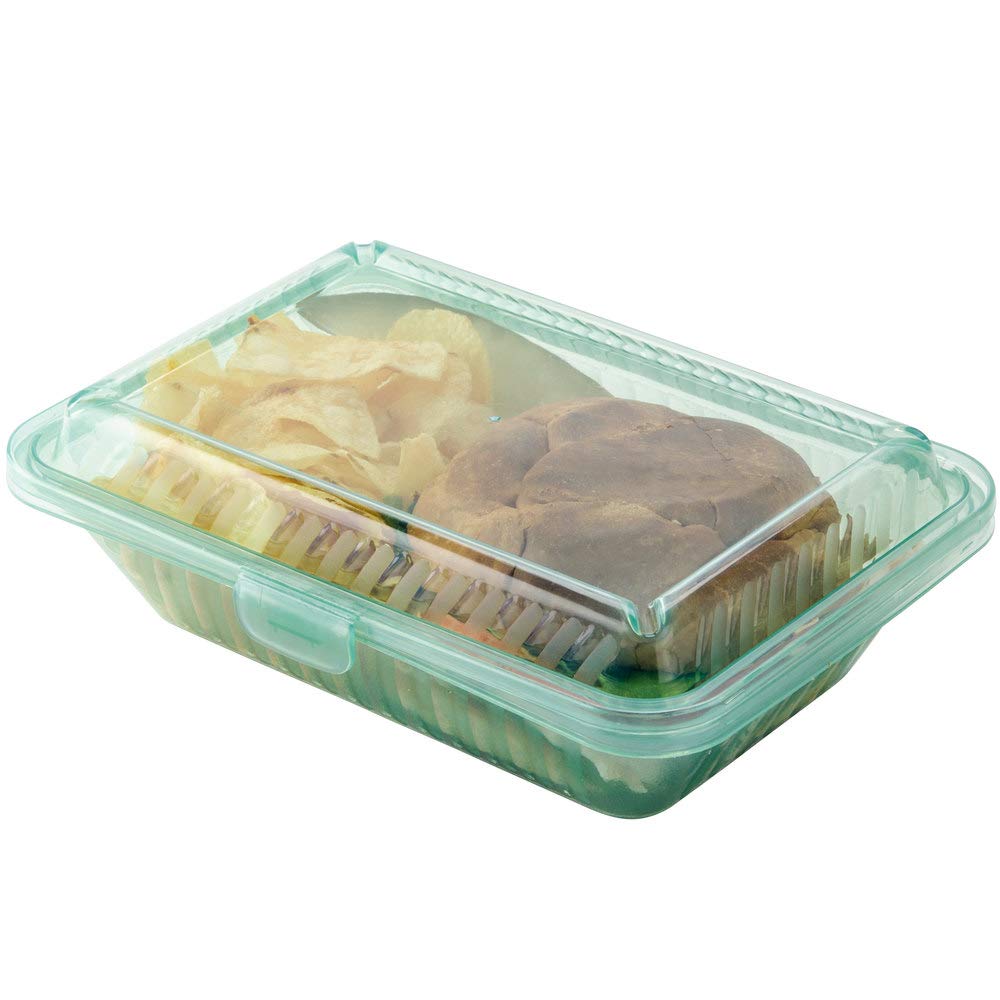 G.E.T. EC-11-1-JA Half Size Take-Out Food Container, 9" x 6.5", Jade (Set of 12)