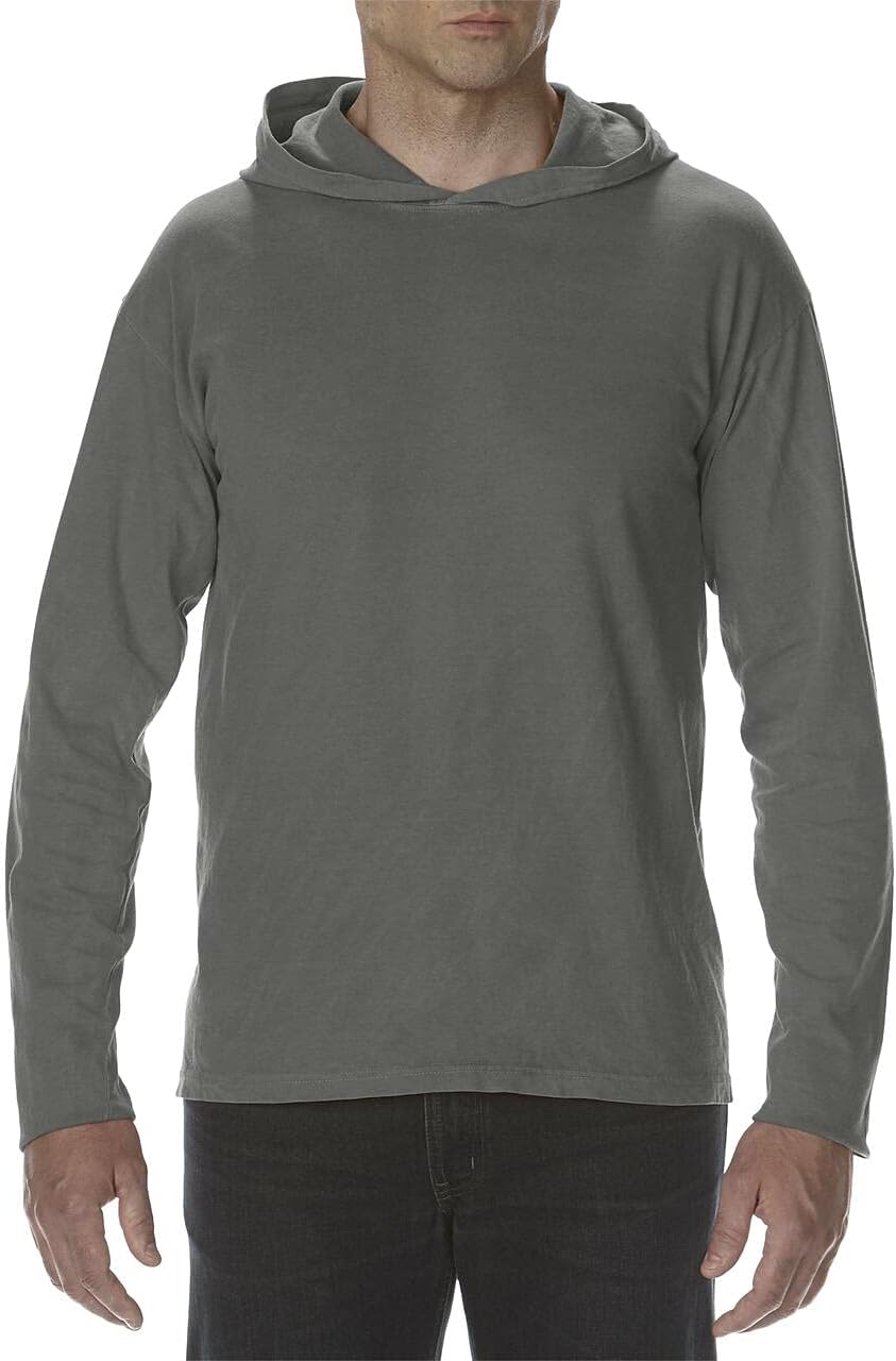 Comfort Colors Men's Adult Long Sleeve Hooded Tee