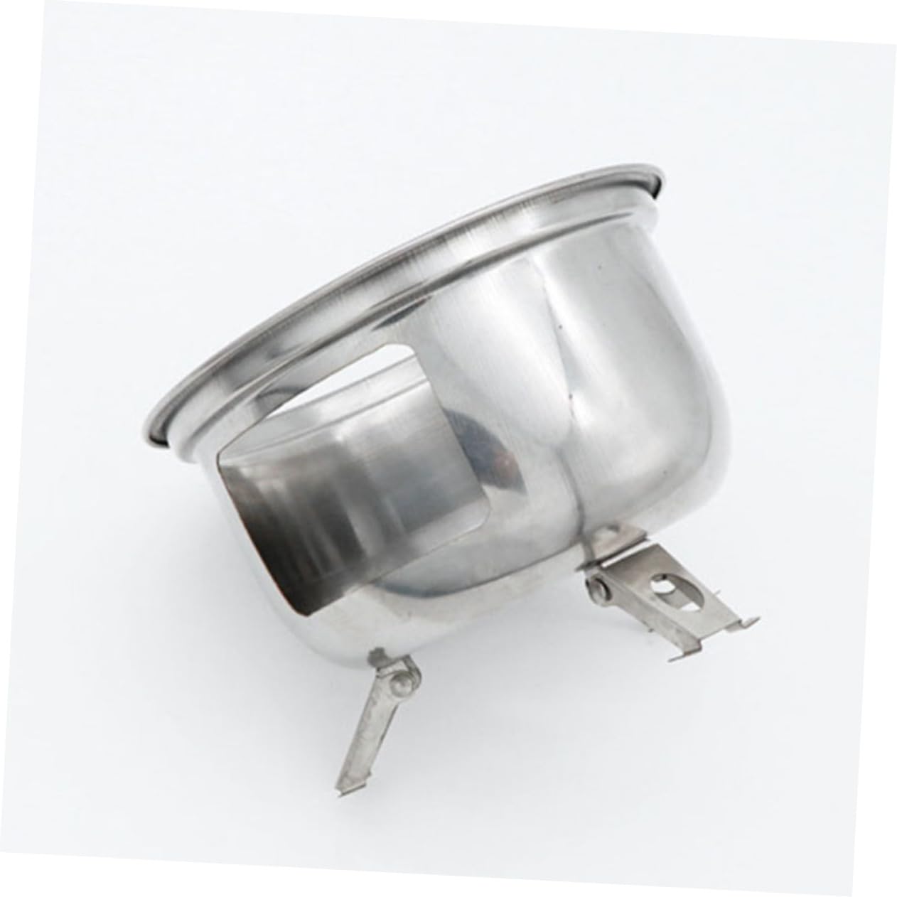 BESPORTBLE Barbecue da Campeggio Portatile Rotondo in Acciaio Inox, Resistente alla Ruggine, per Picnic e Feste All’aperto