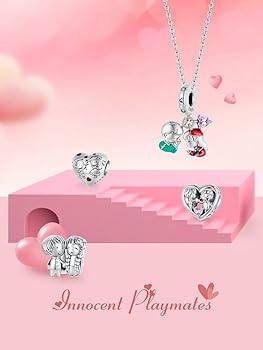 Charme Mère Et Fille Pour Bracelets Pandora,Charme De Pierre De Lune En Argent Sterling 925, Cadeau De La Fête Des Mères Pour Maman, Grand-mère