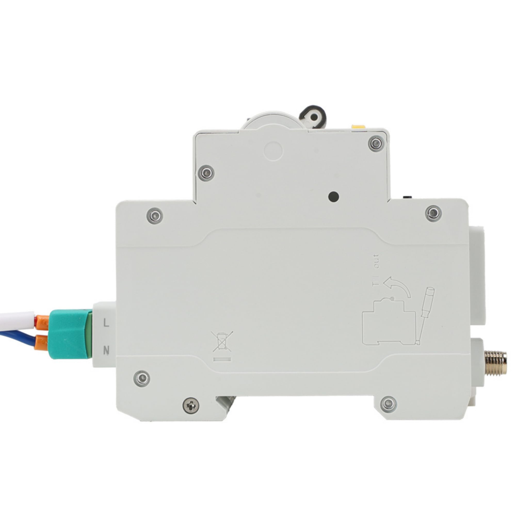 Diferencial Auto Rearmable con control por WIFI Superinmunizado - 40A 300mA - RCBO con Protección Magnetotérmica contra Sobrecorriente - Clase A - Control Remoto