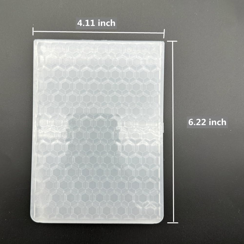 3D Plastic Embossing Folder Template Stereoscopic Hexagon Texture 5.91x5.91 Inch for Card Making DIY Scrapbooking Paper Crafting Handmade Crafts Scrapbooking Arts Supplies Scrapbook Decor