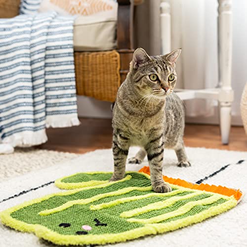 Kitty City Premium Catnip Sisal Scratch Pad, Cactus Design, Natural Cat Training Scratch Play Pad, Large - Thumbnail 6