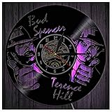 Mit dieser stilvollen 30cm/12 inch -Vinyl-Wanduhr mit großem Zifferblatt und schwarzen Ziffern können Sie die Uhrzeit leicht ablesen und ist von überall im Raum leicht zu sehen.