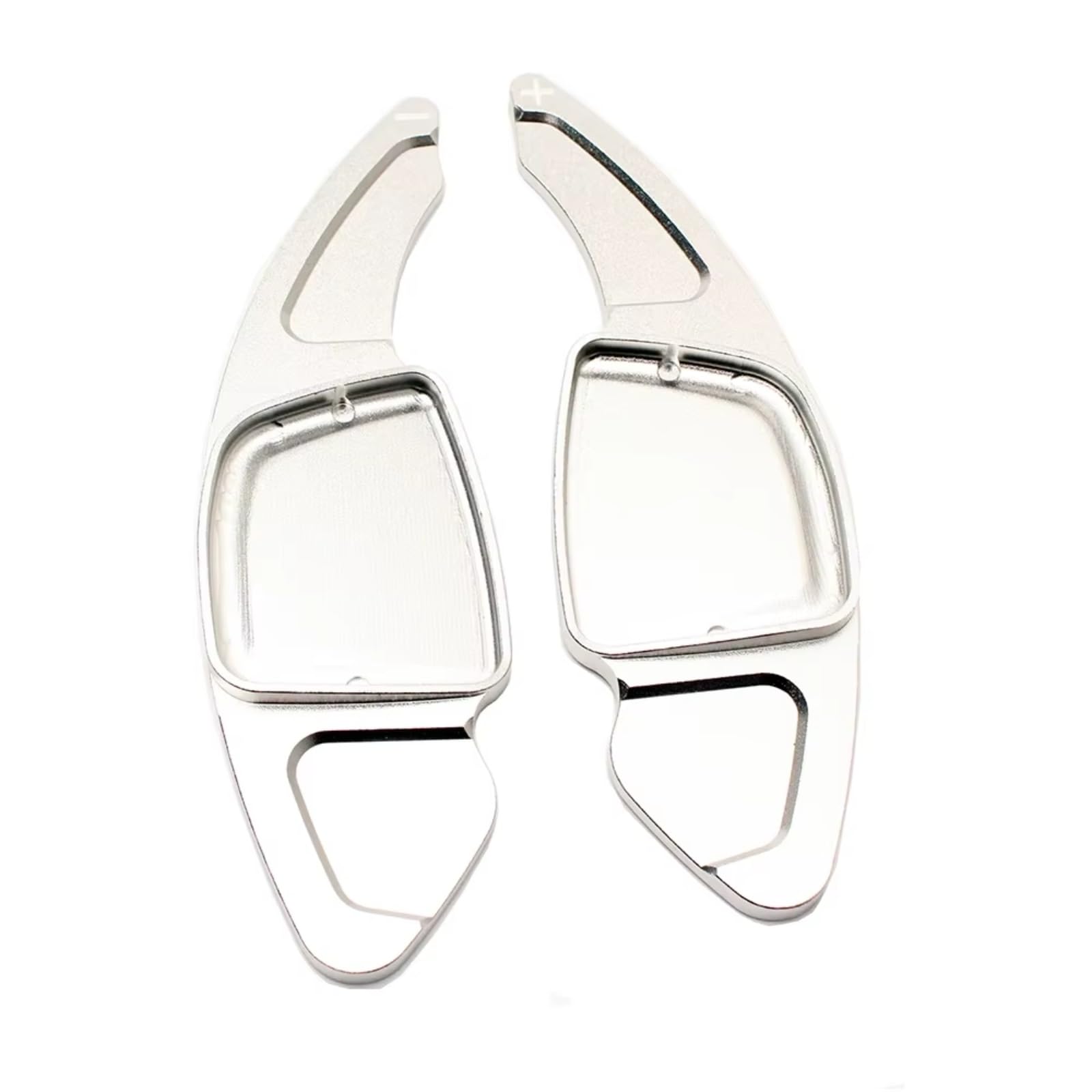 ZTGUIOQ Paddle Shifter Extensions Compatible with A3 A5 2021 for A4 S4 2020 2021 Car Steering Wheel Shift Paddle Extension Shifters Paddle Shifter 2pcs(Silver)