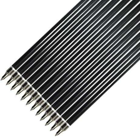 NIKA ARCHERY Crossbow Bolts Fiberglass Arrows with Flat Nock for Outdoor Hunting 12 14 16 inch (Pack of 12)