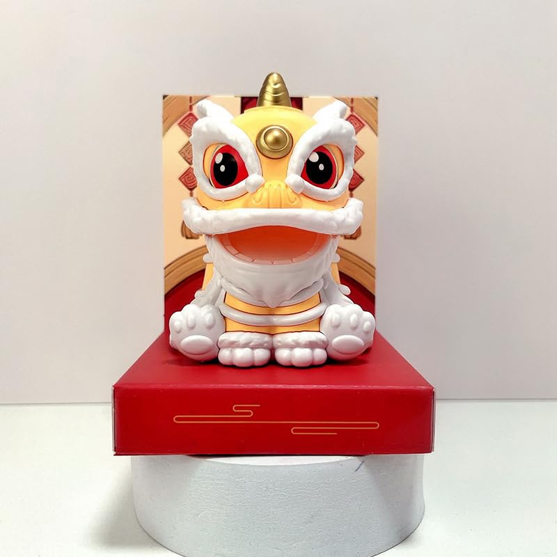2024 Chinese New Year Lucky Dancing Lion Model Ornament Automatic Nodding Lion Dance Decoration