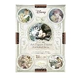 テンヨー(Tenyo) パズルフレーム ディズニー専用 アートフィギュアフレーム ぎゅっと500ピース用/ブロンズ (25×36cm) 留め具 吊りひも Disneyエンブレムプレート 付属