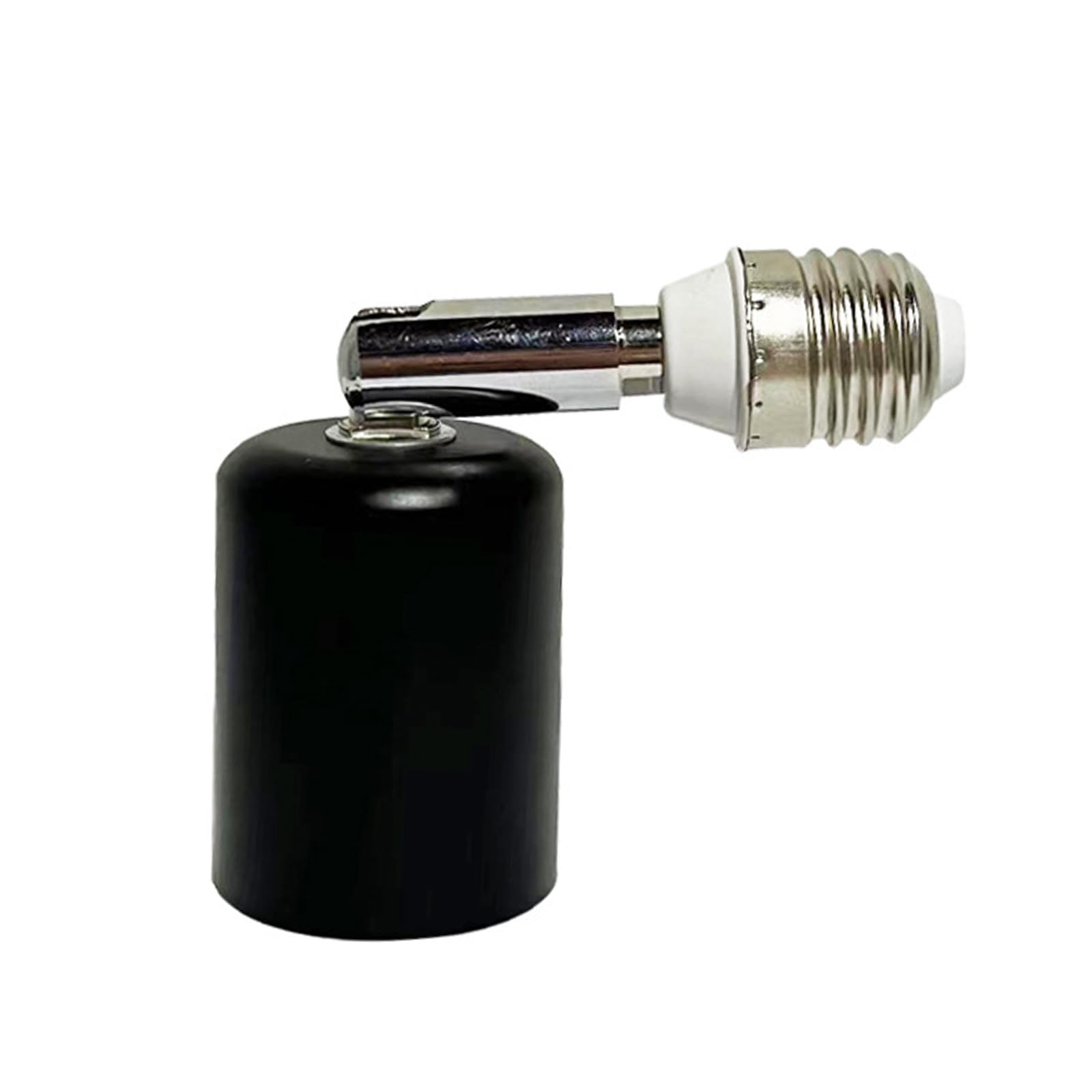 Nucelit E27 Bulb Socket Extender 90 Vertical 360 Horizontal 150W Ceramic Metal Lamp Adapter Head Vertical and Horizontal Bulb Extender