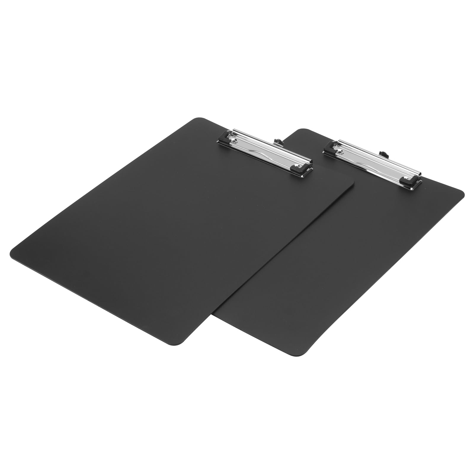 20 tavolette portablocco in plastica nera formato A4, con foro per appendere e clip a basso profilo, portablocco per scrittura A4, per casa e ufficio