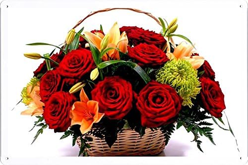 Amazon Co Jp ロクサーヌロクサーヌのarのための愛のバスケットフルのティンサイン 金属看板 ポスター Tin Sign Metal Poster Of Basket Full Of Love For Roxane Roxane Ar ホーム キッチン