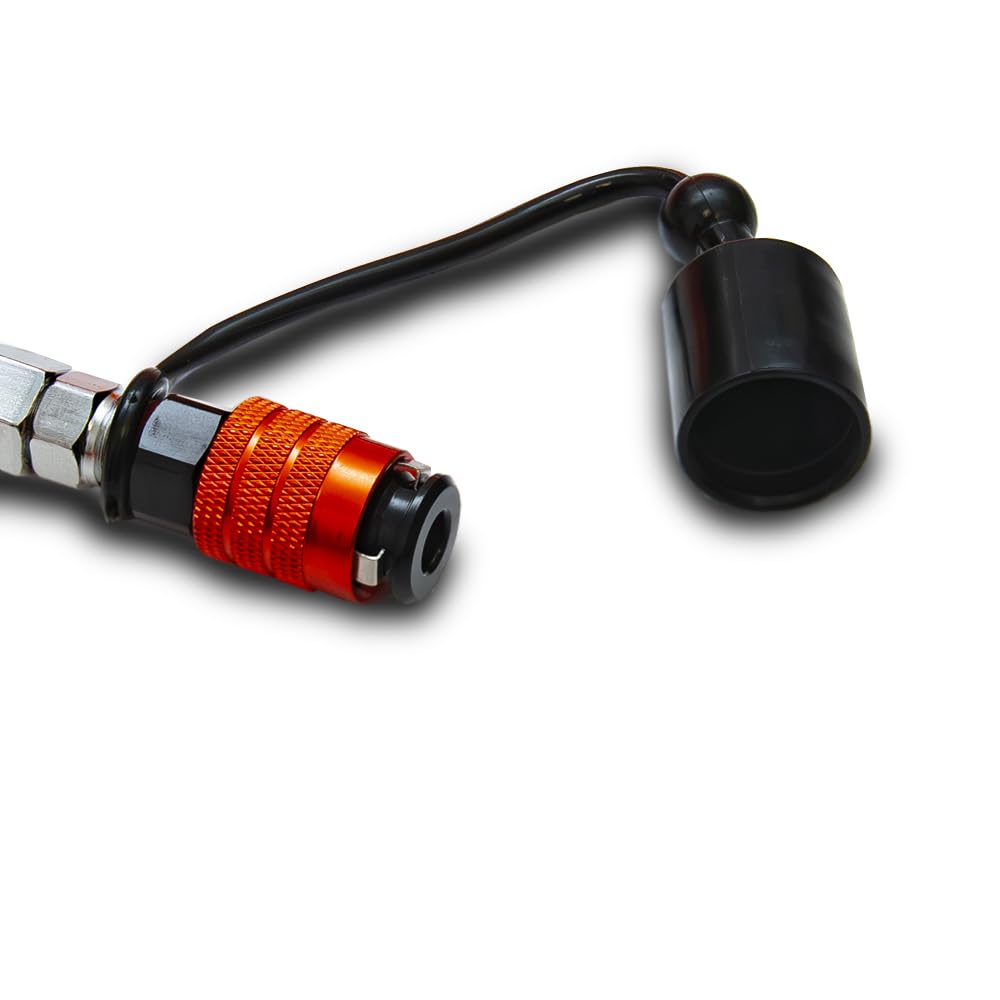 Dragon Winch kit de gonflage 4 pneus pour compresseur d’air | système de distribution d’air rapide pour 4x4 et SUV | manomètre numérique et raccords rapides inclus