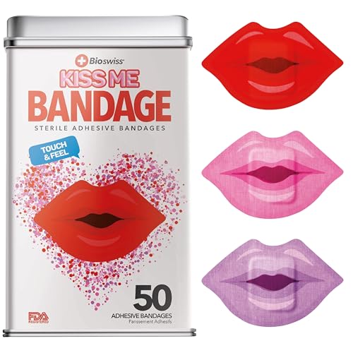 BioSwiss Bandaids - Vendas estériles para niños, 50 unidades, de forma única, coloridas, divertidas, lindas, niñas y niños, adultos de primeros auxilios, protege arañazos y cortes, bienestar para