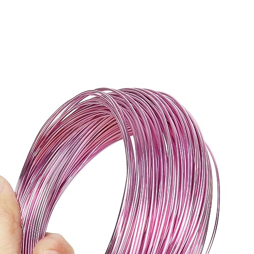 Image of Tenn Well 165ft 18 Gauge Aluminum Wire Light Pink Bendable for Jewelry