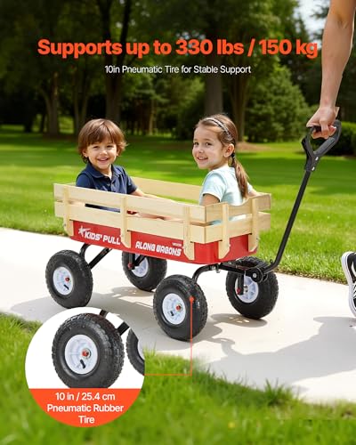 VEVOR 39 inch Pull Along Wagon