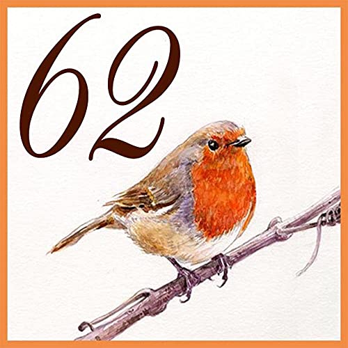 Azul'Decor35 Plaque de Maison avec numéro au Choix - Carreau de 15,2x15,2cm Cover