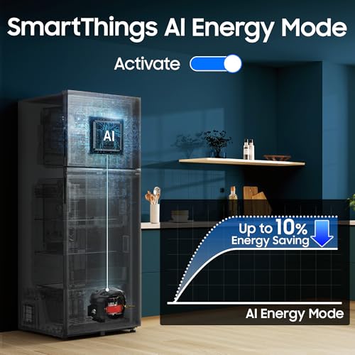 Image of Samsung 330 L, 2 Star, Convertible 5-in-1, Digital Inverter, Frost Free Double Door, WiFi Bespoke AI Refrigerator (RT34HG5A42SLHL, Silver, Ez Clean Steel, 2026 Model)