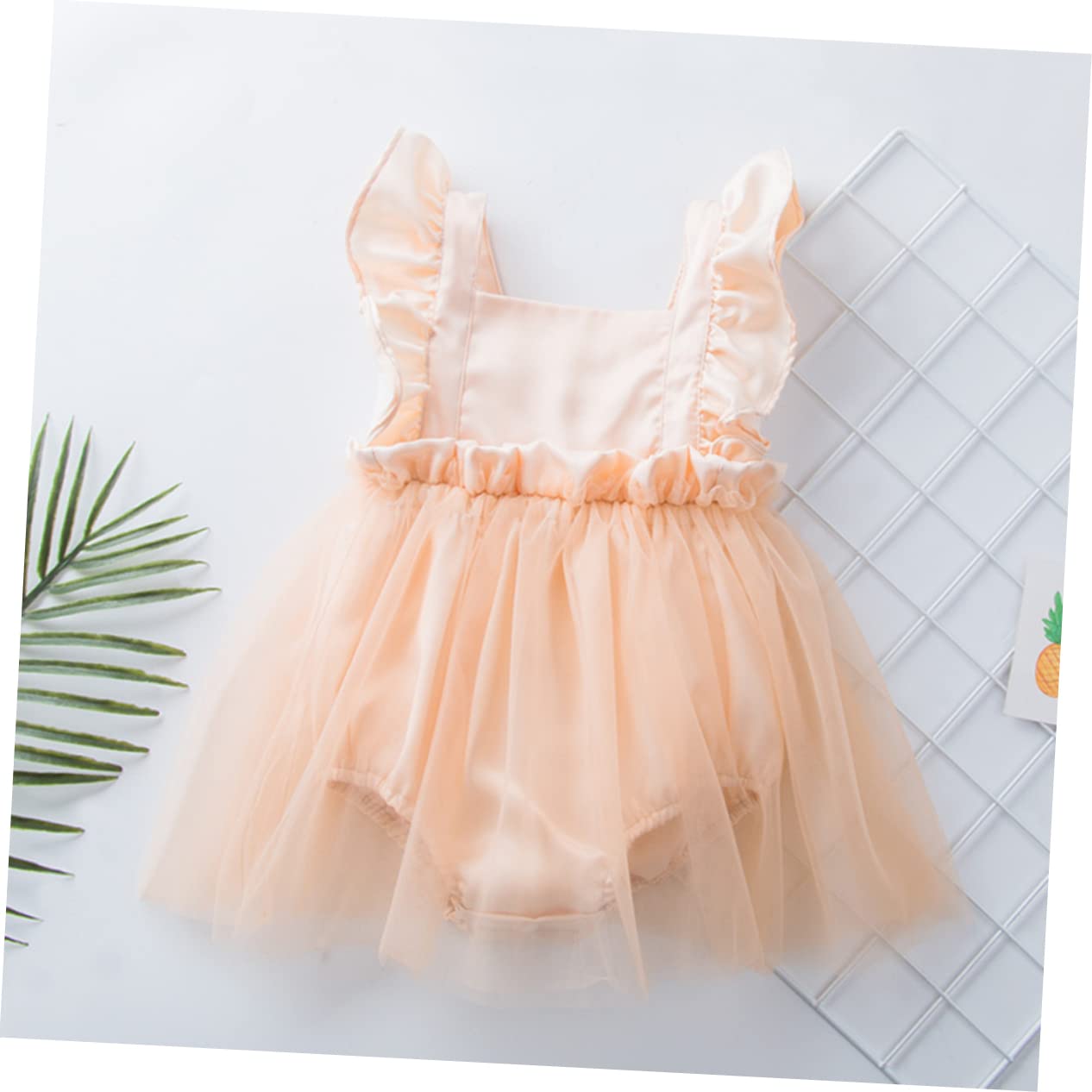 Toyvian 2 Uds Vestido Mameluco De Manga Voladora Vestidos Para Recién Nacidos Vestido Sin Mangas Ropa Para Recién Nacidos Traje De Niña Recién Nacida Trajes De Bebé Vestidos Para Niñas