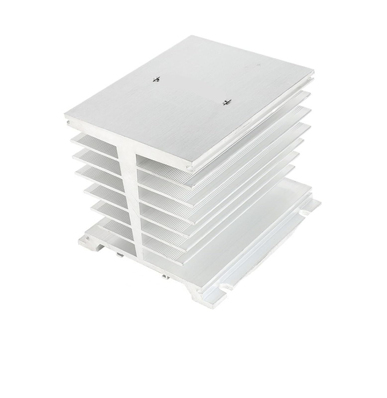 Base de radiador de relé industrial de aluminio anodizado 110 * 100 * 96 mm 6