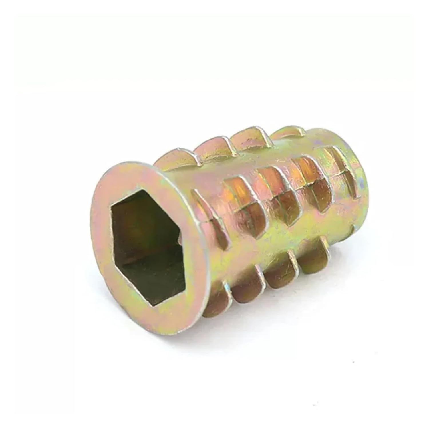8 Pcs Wood Insert Nut Flanged Hex Drive Head Furniture Nuts M4 M5 M6 M8 M10(M10x20)