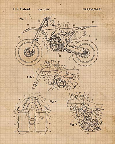 Stars By Nature Vintage Honda Yamaha Kawasaki Ktm Motocross Dirt Bikes Prints thumb #6