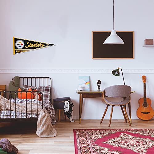 Image of Rico Industries NFL Football Classic 12 inch x 30 inch Felt Wall Decor Pennant - Great for Home /Bed Room /Man Cave Decor