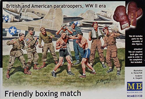 Master Box 1:35 Boxing Match British American Paratrooper Kit miniatura 1