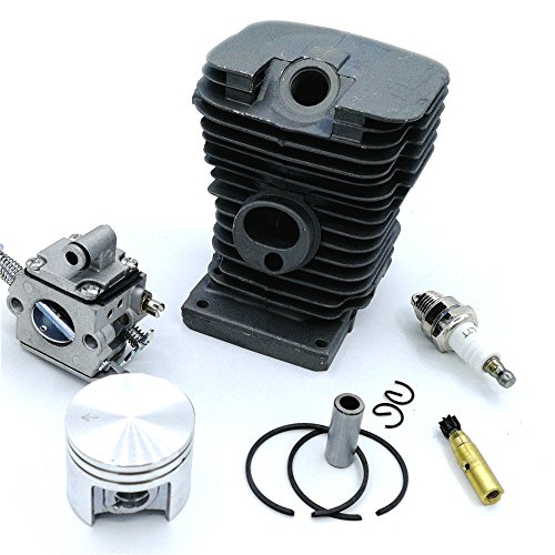 Shioshen Cylinder Piston Pin Kits & Carburetor Zama & Oil Pump & Spark plug For STIHL MS180 018 Chainsaw 38mm