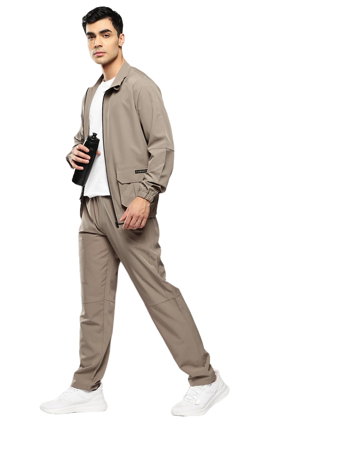 turnfit Men's Tracksuit Set, Regular Fit Sportswear, Top & Bottom Co-ord for Gym, Training & Running, Side Zipper Pockets-picture-39