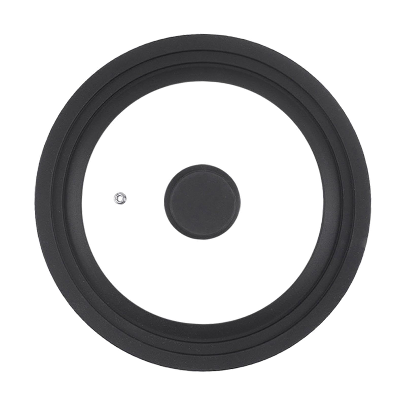 Coperchio Universale per Pentole, Accessorio Da Cucina, Coperchio in Silicone con Bordo Resistente, Adatto per Cucine Domestiche, Facile Da Pulire, Nero 31 cm