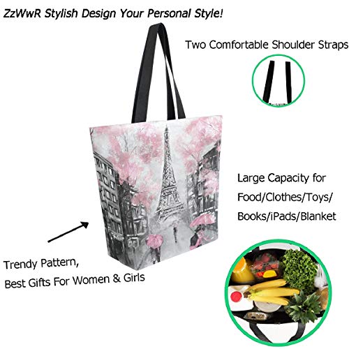 Fashion Beautiful Printed Pattern Extra Large Shoulder Tote Bag for Beach Travel Weekender Gym Grocery Shopping3