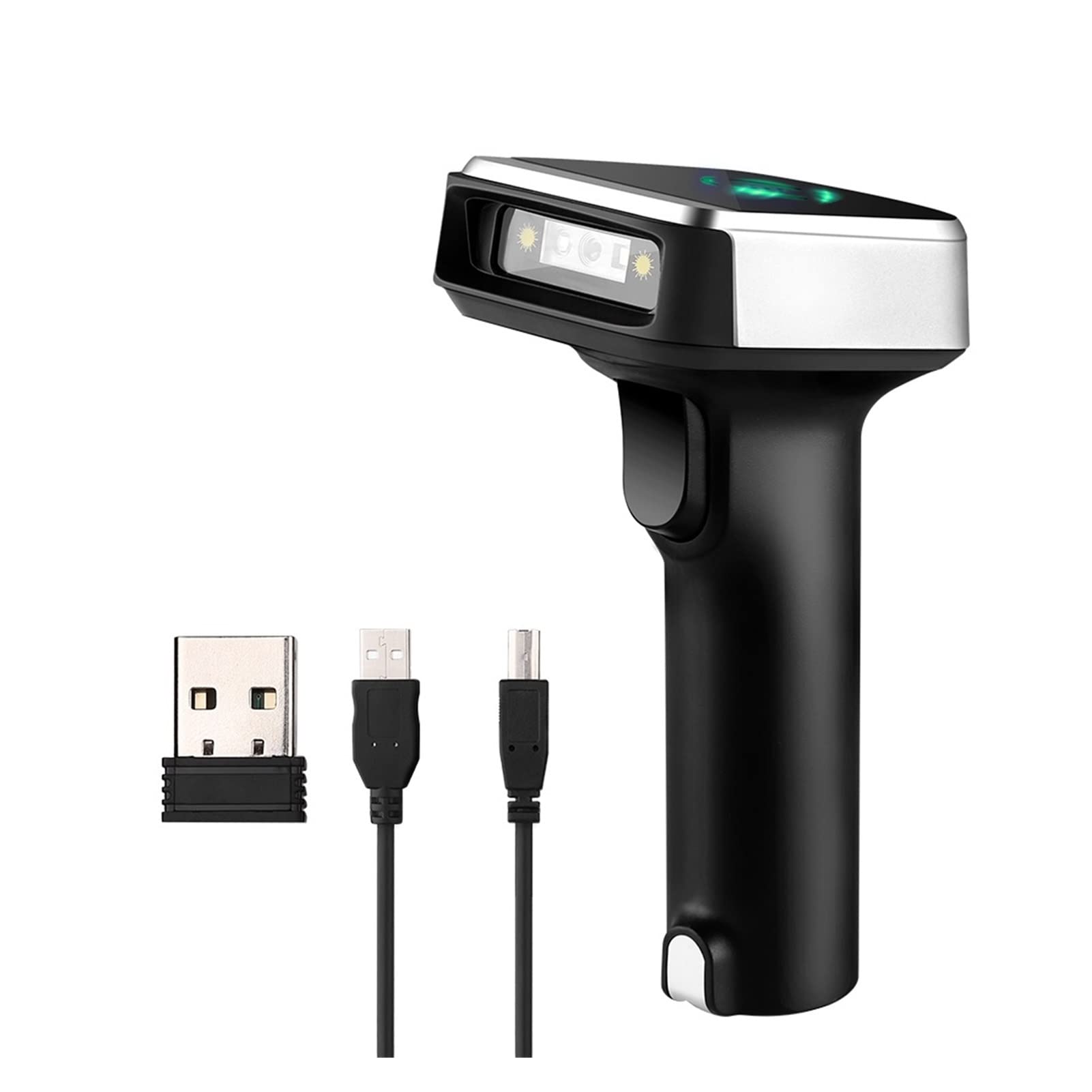 LNHHG 2D QR Wireless Barcode Scanner BT 4.1 USB Wireless Barcode Reader For PDF417 Data Matrix UPC Compatible