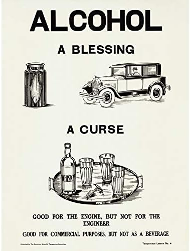 Temperance Movement Alcohol Warning Bless Ad Unframed Wall Art Print Poster Home Decor Premium